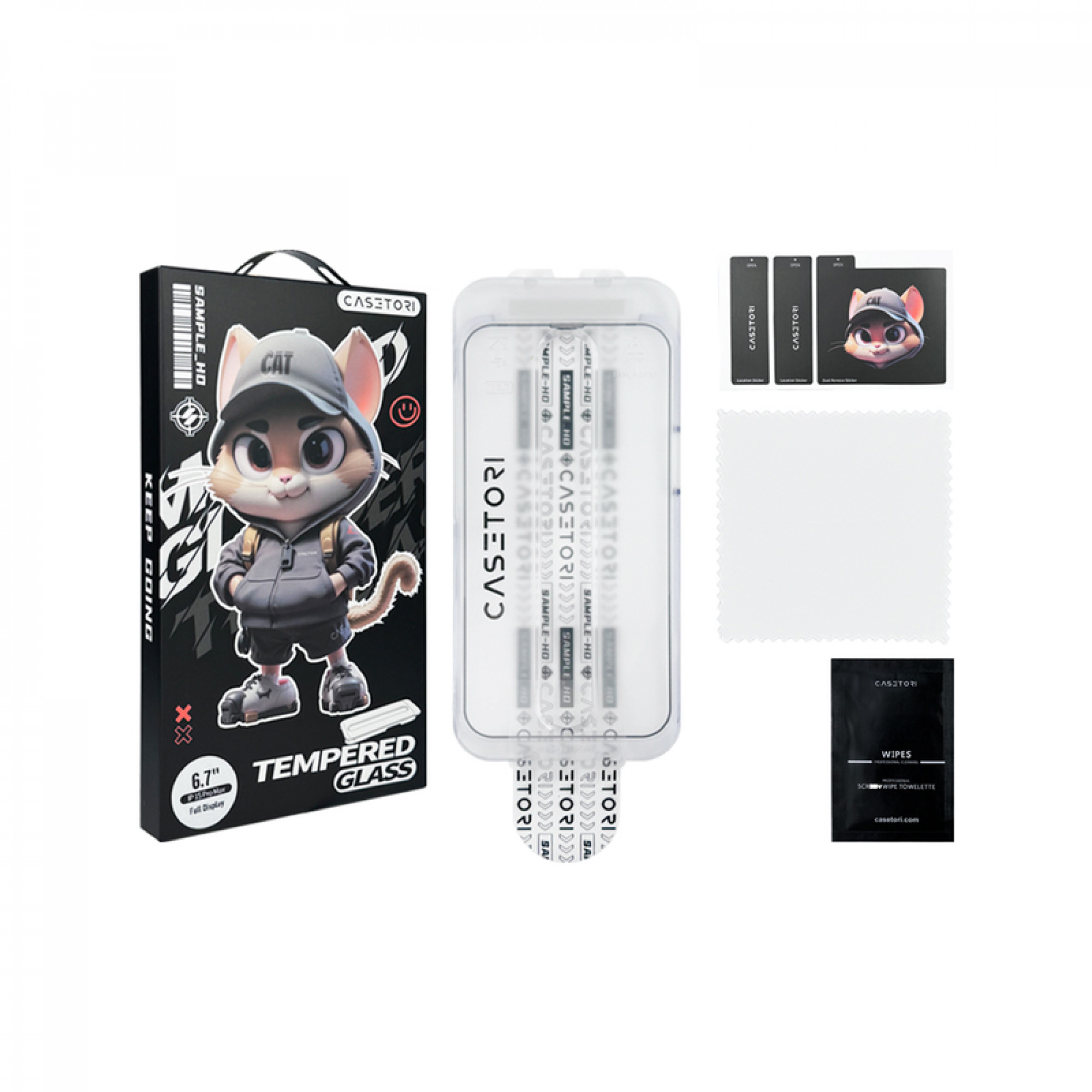 Защитное стекло CASETORI iPhone 14 Pro Max